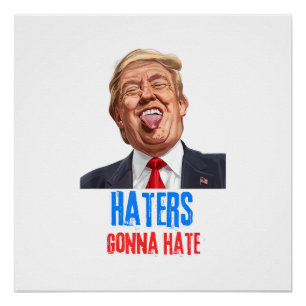 Grappige Haters gaan een hekel hebben aan quote, g Perfect Poster