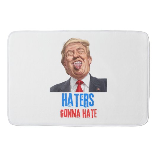 Grappige Haters gaan haten quote grappige spreuk t Badmat (Voorkant)