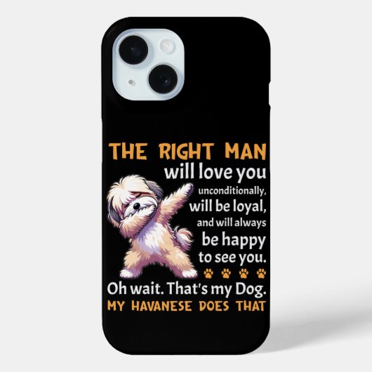 Grappige Havanese hond Case-Mate iPhone Case (Achterkant)