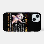 Grappige Havanese Hond iPhone 15 Case (Achterkant horizontaal)
