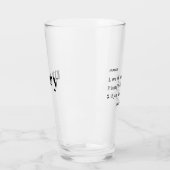 Grappige Hawaiaanse Mary Pidgin Lokale Stijl  Glas (Links)