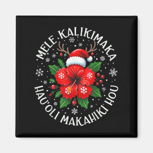 Grappige Hawaii Kerstman Kerstboom Surfen Vakantie Magneet