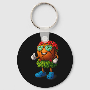 Grappige Hawaii-schets Hawaiaanse Tropische Zomer Sleutelhanger