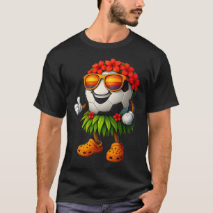 Grappige Hawaii Voetbal Ll Hawaiiaanse Tropische Z T-shirt