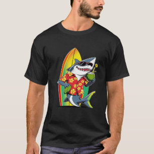 Grappige Hawaiiaanse haai Drink kokosnoot Hawaii S T-shirt