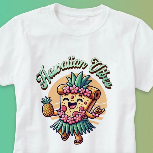 Grappige Hawaiiaanse Pizza Summer Beach Vibes Shir T-shirt