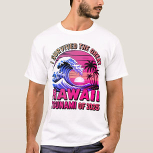 Grappige Hawaiiaanse vakantie Ik overleefde Hawaii T-shirt