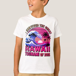 Grappige Hawaiiaanse vakantie Ik overleefde Hawaii T-shirt