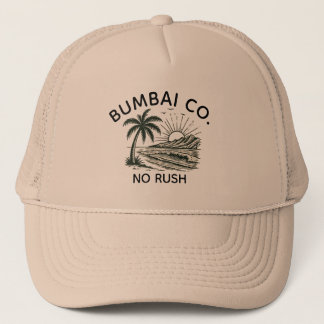 Grappige Hawaiian Bumbai Co Geen Haast Retro Surf  Trucker Pet