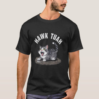 Grappige Hawk Tuah Haarbal Op Tapijt Kitten Kat Li T-shirt