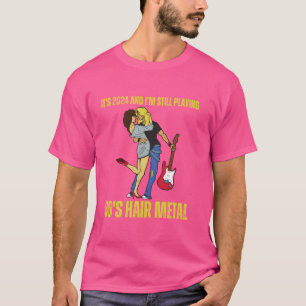 Grappige Heavy Metal Gitarist 80's Haarband Gen T-shirt