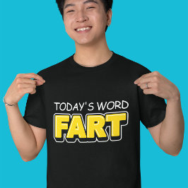 Grappige hedendaagse woord scheet typografie t-shirt