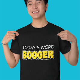 Grappige hedendaagse woordbooger typografie t-shirt