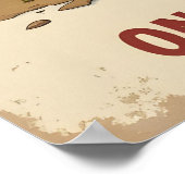 Grappige Hedgehog Coffee Art - Spiking Up My Day O Poster (Hoek)