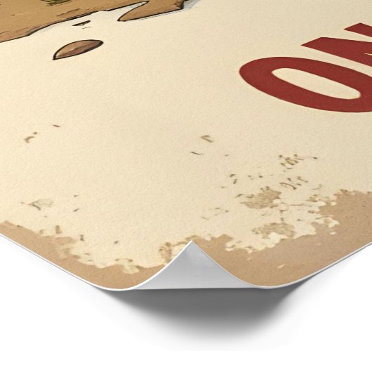 Grappige Hedgehog Coffee Art - Spiking Up My Day O Poster (Hoek)