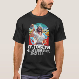 Grappige heilige Jozef katholieke vader en arbeide T-shirt