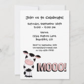 Grappige Heilige Koe 70e Verjaardagsfeest Uitnodig Kaart (Achterkant)