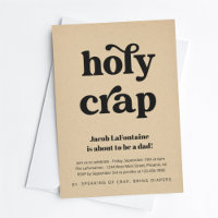 Grappige Heilige Koe Papa Luier Feest Uitnodiging