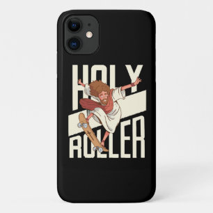Grappige Heilige Roller Skateboarding Jezus Case-Mate iPhone Case