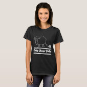Grappige heilige schapenballen t-shirt (Voorkant volledig)