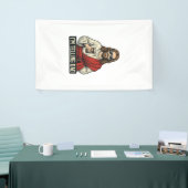 Grappige Heilige Vader Koffie Vintage Gravure Shir Spandoek (Beurs)