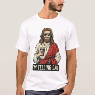 Grappige Heilige Vader Koffie Vintage Gravure Shir T-shirt