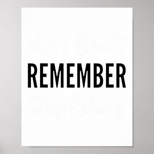 Grappige Heimerheimer-dementie Poster (Voorkant)