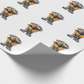 Grappige Hek Halloween Bezem Gebroken Vleermuisrit Cadeaupapier (Hoek)