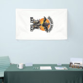 Grappige Hek Halloween Bezem Gebroken Vleermuisrit Spandoek (Beurs)
