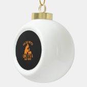 Grappige Hek Kookpot Halloween Keramische Bal Ornament (Rechts)