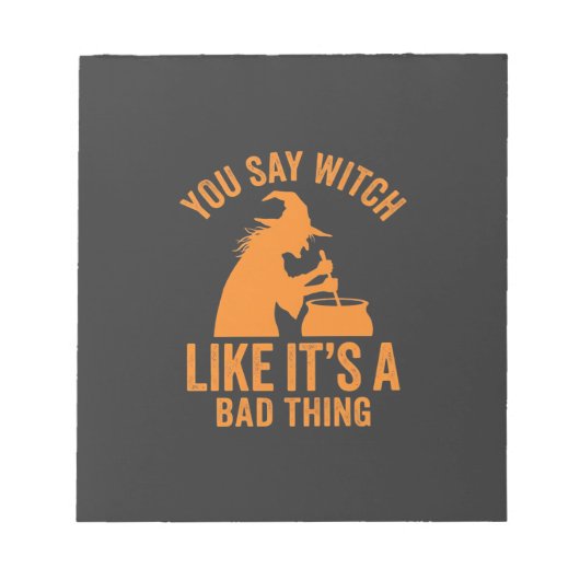 Grappige Hek Kookpot Halloween Notitieblok (Voorkant)