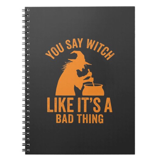 Grappige Hek Kookpot Halloween Notitieboek (Voorkant)