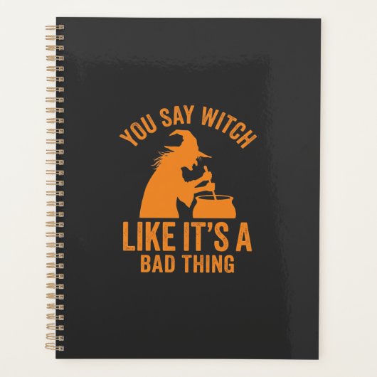 Grappige Hek Kookpot Halloween Planner (Voorkant)