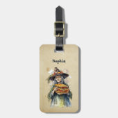 Grappige Heks Bagagelabel (Voorkant verticaal)