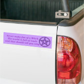Grappige Heks Bumpersticker (Op Truck)