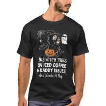 Grappige Heks Draait Op Geïste Koffie Problemen Me