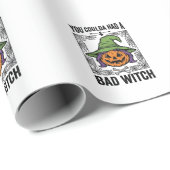 Grappige Heks Funny Halloween Pompoen Heks_1 Cadeaupapier (Rol Hoek)