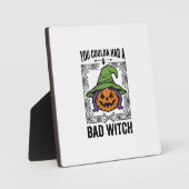 Grappige Heks Funny Halloween Pompoen Heks_1 Fotoplaat (Voorkant)