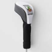 Grappige Heks Funny Halloween Pompoen Heks_1 Golfheadcover (Schuin)