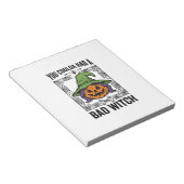 Grappige Heks Funny Halloween Pompoen Heks_1 Notitieblok (Schuin)