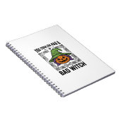 Grappige Heks Funny Halloween Pompoen Heks_1 Notitieboek (Rechterzijde)