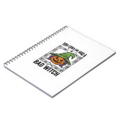 Grappige Heks Funny Halloween Pompoen Heks_1 Notitieboek (Linkerzijde)