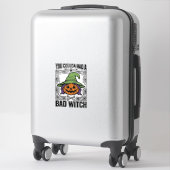 Grappige Heks Funny Halloween Pompoen Heks_1 Sticker (Koffer)