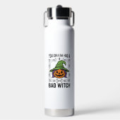Grappige Heks Funny Halloween Pompoen Heks_1 Waterfles (Voorkant)
