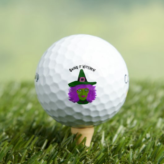Grappige heks Halloween golfballen (Insitu Shirt)