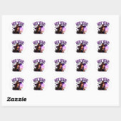 ✨ Grappige Heks Halloween Grappige Spreuk 🧙 Ronde Sticker (Vel)