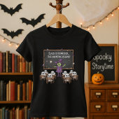 Grappige Heks Halloween Leraar & Spook Studenten T-shirt