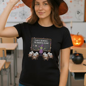 Grappige Heks Halloween Leraar & Spook Studenten T-shirt