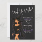 Grappige heks Halloween Party uitnodiging (Voorkant)