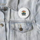 Grappige Heks Lerares Gebroken Bezem Halloween Ont Ronde Button 5,7 Cm (In situ)